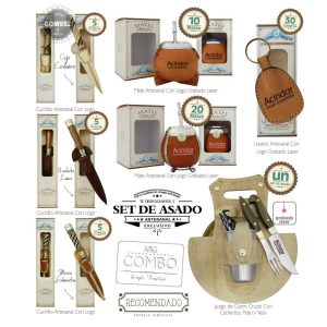 Combo 15 Cuchillos  30 Mates  30 Llaveros  Un Set Criollo De Regalo