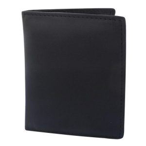 Billetera De Cuero Fina Con Porta Tarjetas y Volante Vertical