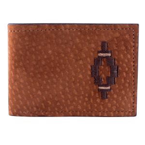Billetera De Carpincho Bordada
