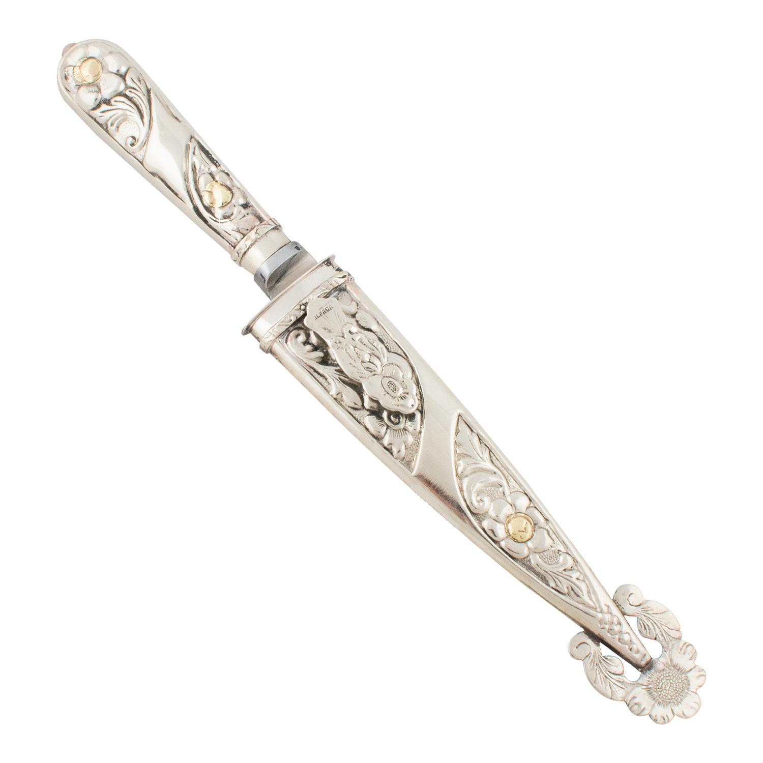 Cuchillo Criollo De Alpaca Labrada 10Cm Acero Inox