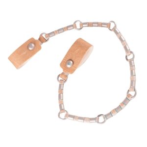 Cuenta Ganado De Cuero Crudo Entacado Con 20 Bombas 6 Argollas De Alpaca