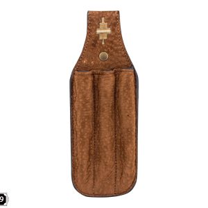 Porta Lapicera De Carpincho Bordado x 3