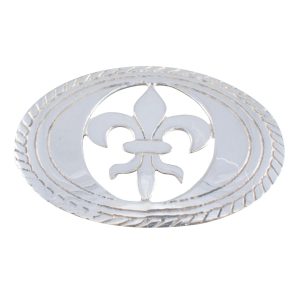 Hebilla Fina Calada De Alpaca Baada En Plata