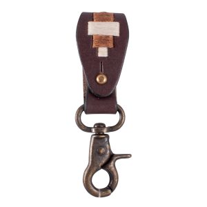 Llavero De Cuero Bordado