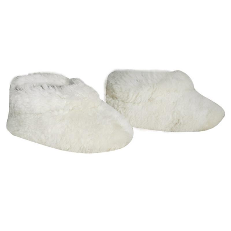 Pantufla Desmontable Blanca Lana Ovina - Imagen 2